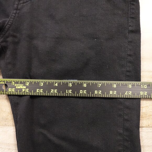 7 For All Mankind Paxtyn Skinny Performance Jeans Men’s 31 Black Distressed Knee - Picture 7 of 14
